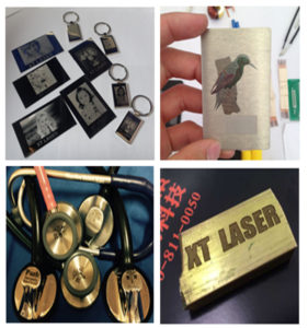 American customers fiber laser marking machine