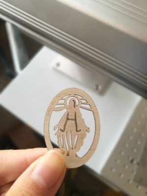 fiber laser marker cut silver