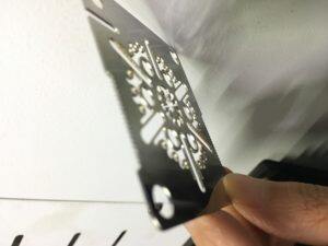 fiber laser cutting machine sample